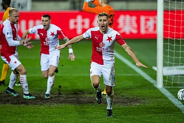 Slavia proti předposlední Opavě nezaváhala a vyrovnala vlastní rekord neporazitelnosti